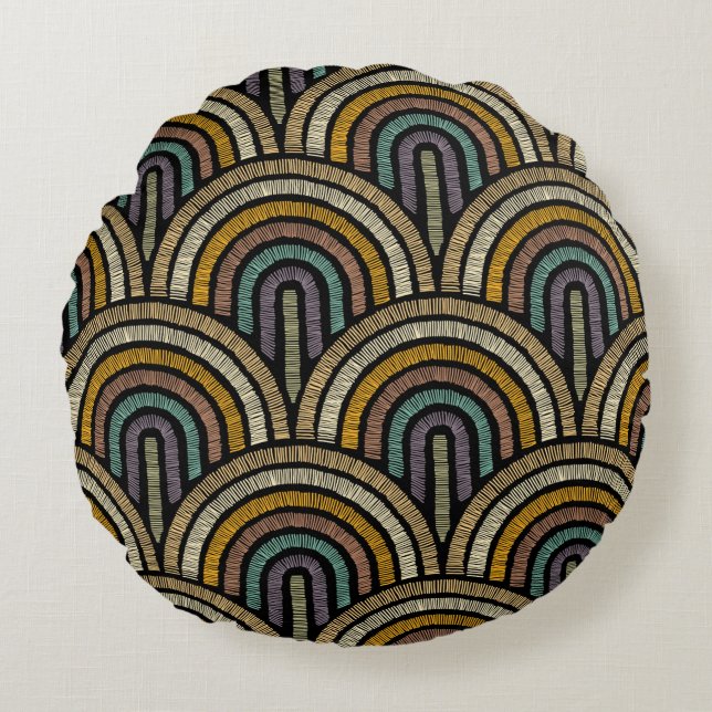 Vintage Art Deco Dekorativ kudde (Framsidan)