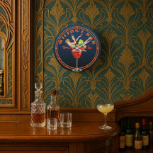 Vintage Art Deco Drink Advertisement Pub eller Pub