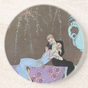Vintage Art Deco Fireworks Le Feu, George Barbier Underlägg