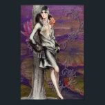 Vintage Art Deco Flapper Dam Design Poster<br><div class="desc">Vintage Art Deco Flapper Dam Design - allt populärare,  fler vintagar i min butik.</div>