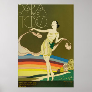 Vintage Art Deco - För Alla - Grekisk Flicka Poster