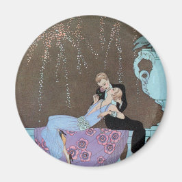 Vintage Art Deco fyrverkerier Le Feu, George Barbi Magnet