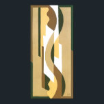 Vintage Art Deco Jazz Curve Mönster Autumn Färg Poster<br><div class="desc">Vintage illustration art deco jazz pochoir tapet mönster av Voldemar Boberman, 1929. Pochoir är en stencilteknik som är vanlig i surrealismmålningar. En elegant- och chic-kubikdesign med geometriska former och färg i varmt neutralt färg på hösten med olika skuggor av , tanka och beige. En modern och sofistikerad design som ger...</div>