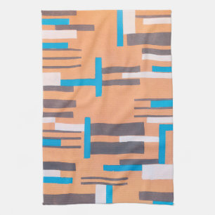 Vintage Art Deco Jazz Pochoir, geometriskt mönster Kökshandduk
