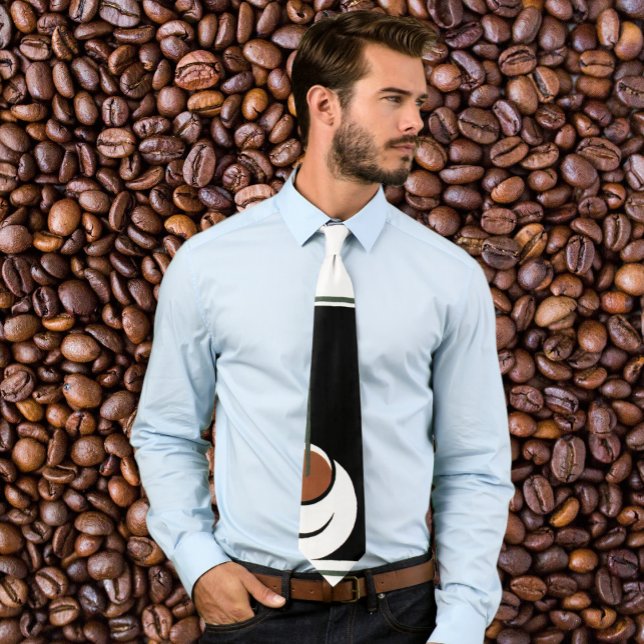 Vintage Art Deco, kopp kaffe med ånga Slips (Skapare uppladdad)