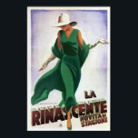 Vintage Art Deco La Rinascente 1900 Poster<br><div class="desc">Denna digitala bild kommer från den fantastiska italienska Vintagen Art Deco poster på 1900-talet i tidigt och från Marcello Dudovich med titeln "La Rinascente Novita di Stagione". Den har en elegant klädd kvinna i gröntens klänning med matchande billning och skor. En underbar biet av minnesstund och gåva till älskare i...</div>