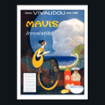 Vintage Art Deco Mavis Parfym 1920 Reklam Poster<br><div class="desc">Reproduction is authorised provided the source is Parfym, 1920. Annonsen lyder "Mavis. Oemotståndlig! Mavis Toilet Vatten. Uppfriskande - skör - härlig - härlig! En sommarlyx som har blivit en nödvändighet - eftersom den ger ovanlig tröst. Mavis Ansikte Powder. Inte heller artificiellt tungt för att få det att stanna på -...</div>