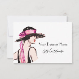 Vintage Art Deco Mode Gift Certificate