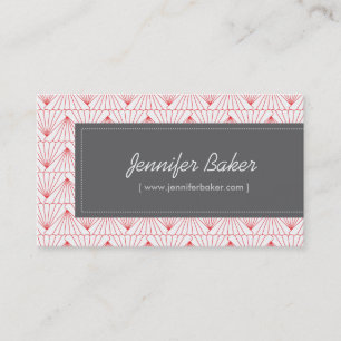 Vintage Art Deco Mönster-Bakery, Candy, Stylist Visitkort