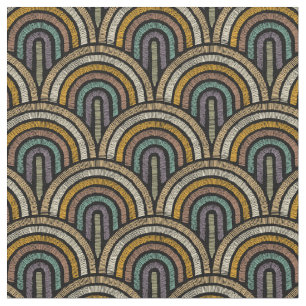 Vintage Art Deco Mönster Fabric Tyg