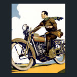 Vintage Art Deco Motorbyke Skriv ut Poster<br><div class="desc">Vintage Art Deco Motorbyke Skriv ut</div>