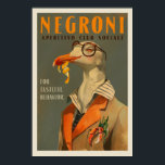 Vintage Art Deco Negroni Fiskmås Cocktail Pub Art Poster<br><div class="desc">"Negroni Aperitivo Klubb Sociale" är en coola konst deco Negroni poster med välklädda fiskmås & vintage Italien resekonst. En underbar väggkonst poster utskrift för att hänga i köket, i vardagsrummet eller i pub hemma i ge i ditt hus med en retro-europeisk eller italiensk dekorfläkt. Artwork egendom of The Whiskey Ginger....</div>