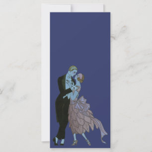 Vintage Art Deco Newlyweds, Kärlek Bröllop Dance