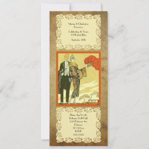 Vintage ~ Art Deco ~ Party Inbjudningar