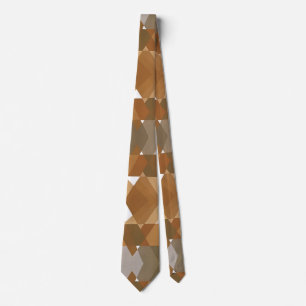 Vintage Art Deco Pochoir Jazz Brun Geometri Formen Slips