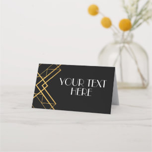 Vintage Art Deco Roaring 20:e Party Place Cards Placeringskort
