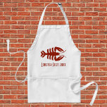 Vintage Art Deco Seafood Lobster in Red Förkläde<br><div class="desc">Vintage illustration art deco-design med elegantens röda hummer. Din mat till en finare-middag!</div>