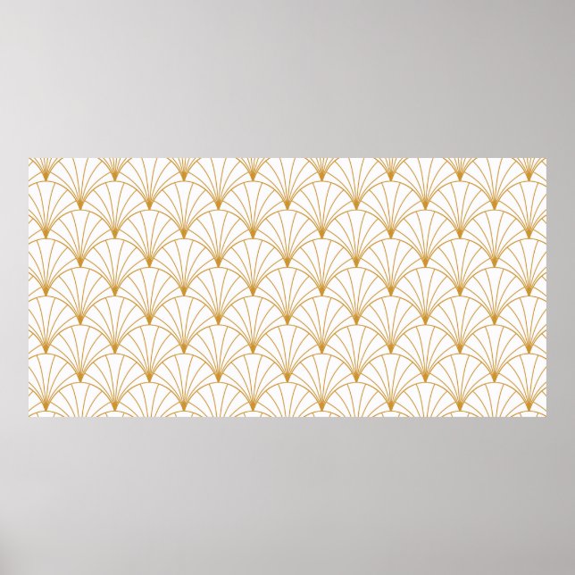 Vintage Art Deco Sömlös Mönster. Geometrisk dekor (Framsidan)