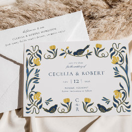 Vintage Art Deco Spara datumkort Inbjudningar