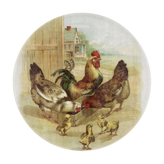 Vintage Art Farm Chickens (Framsidan)
