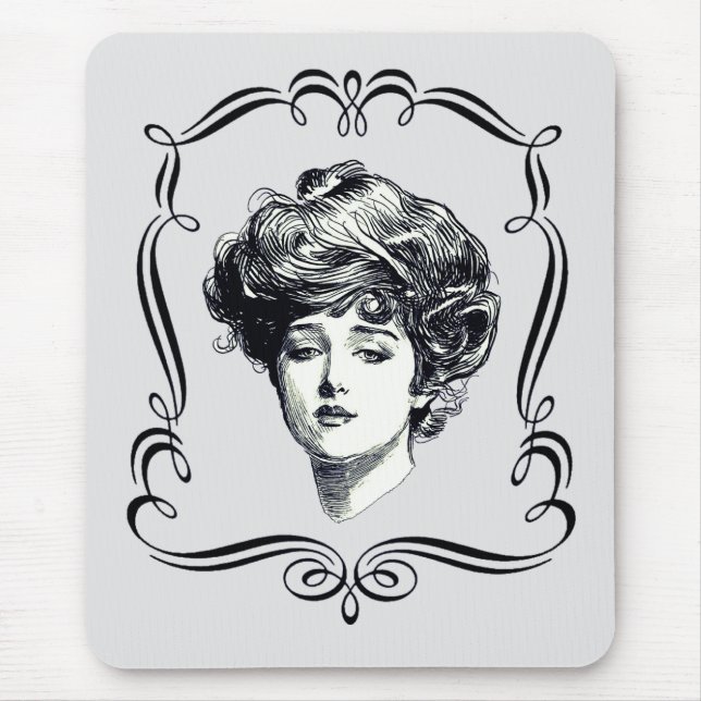 Vintage Art Gibson Girl Musmatta (Framsidan)