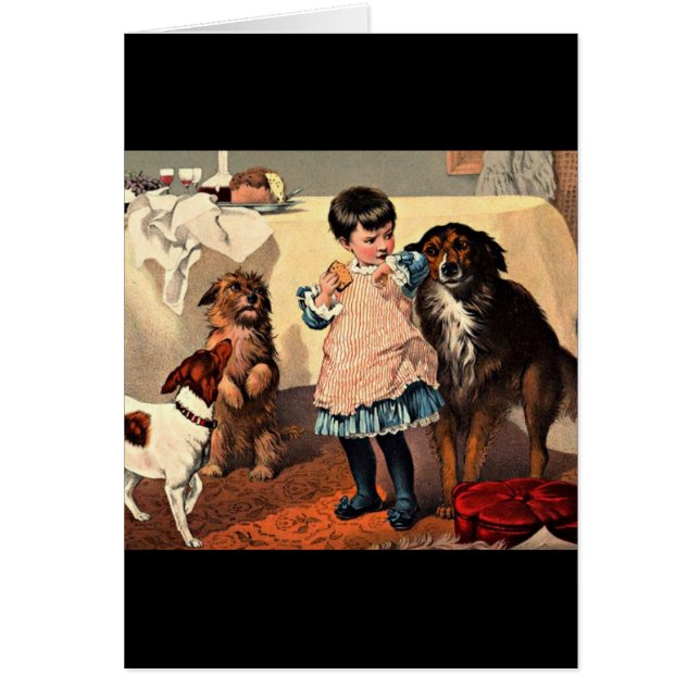 Vintage Art Hälsningskort (Framsidan)