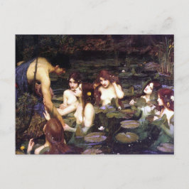 Vintage Art John W. Waterhouse Hylas och Nymphs Vykort