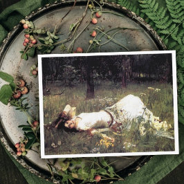 Vintage Art John W. Waterhouse Ophelia Vykort