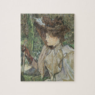 Vintage Art, kvinnor med handskar av Toulouse Laut Pussel