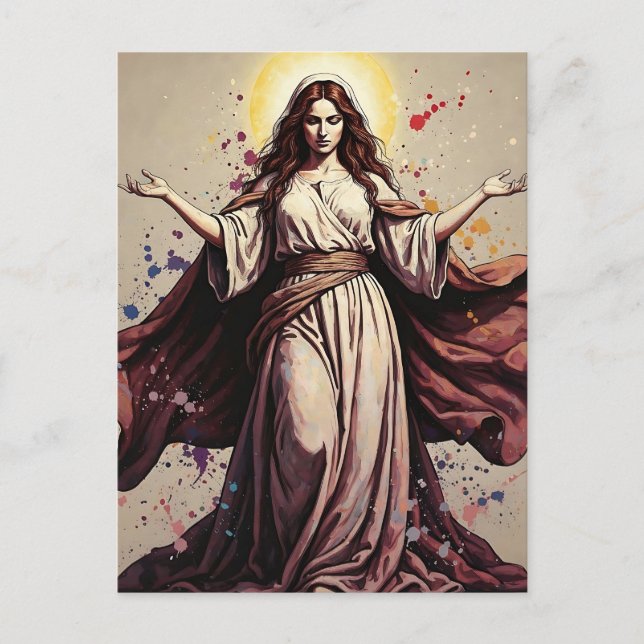 Vintage Art Mary Magdalene Vykort (Framsida)