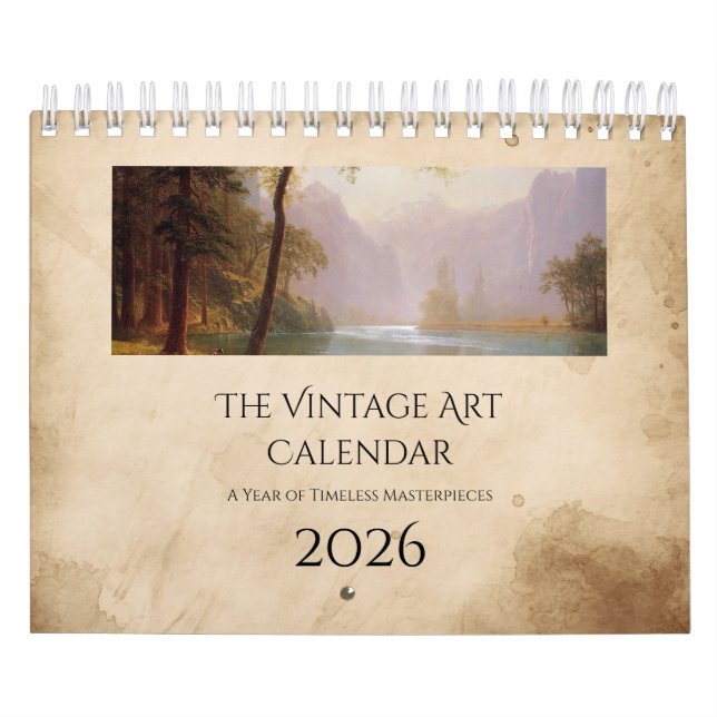 Vintage Art Nature Calendar Kalender (Omslag)
