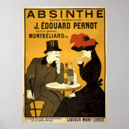 Vintage Art nouveau Absinthe Ad av L. Cappiello Poster