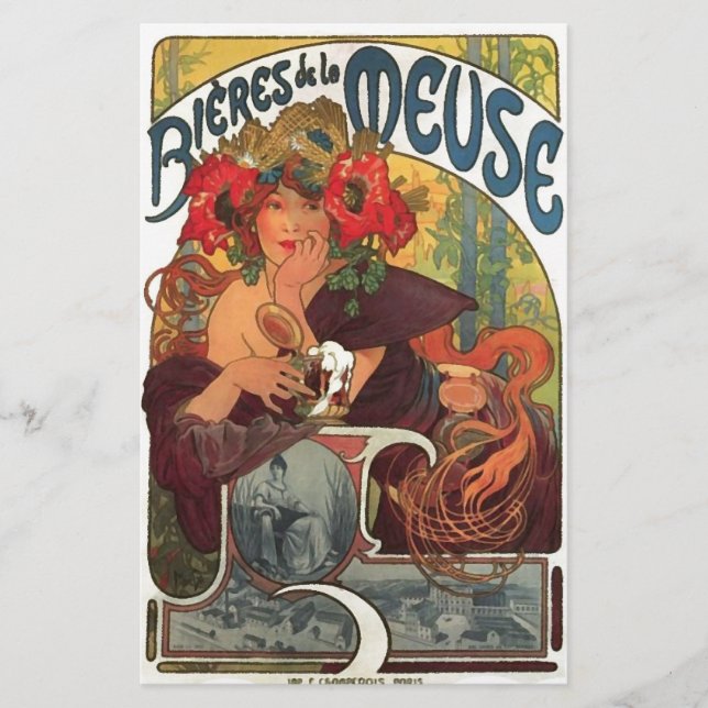 Vintage Art nouveau Alphonse Mucha (Framsida)