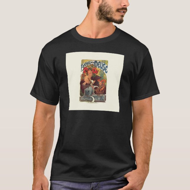 Vintage Art nouveau Alphonse Mucha Tee (Framsida)