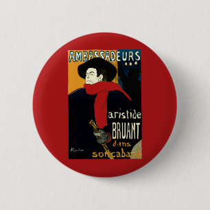 Vintage Art nouveau ambassader, Toulouse Lautrec Knapp