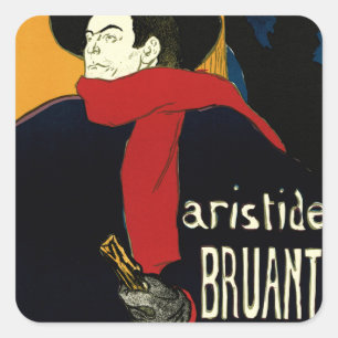 Vintage Art Nouveau Ambassadeurs, Toulouse Lautrec Fyrkantigt Klistermärke