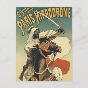 Vintage Art nouveau, araber i Saharaöknen Vykort