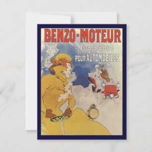 Vintage Art Nouveau, Benzo Moteur av Jules Cheret