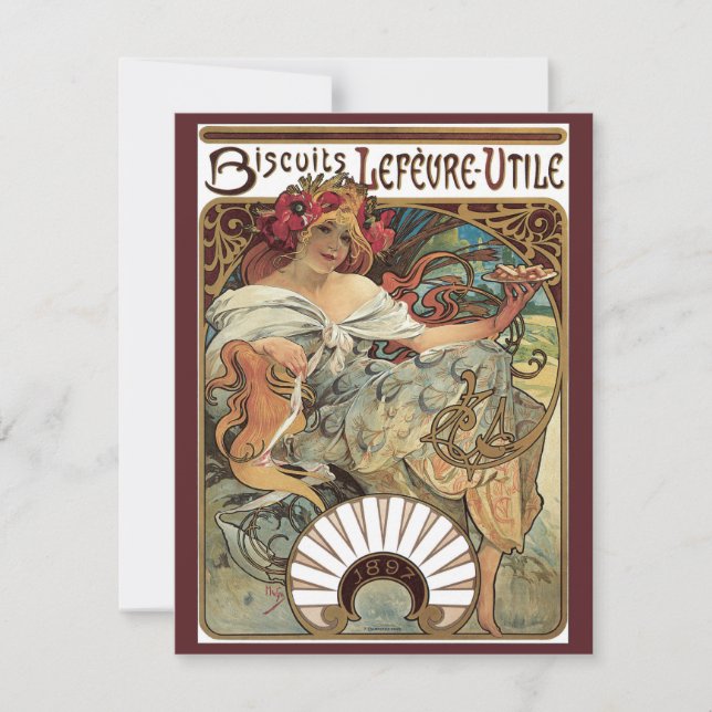 Vintage Art nouveau, Biscuits av Alphonse Mucha (Framsida)