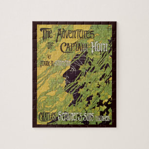 Vintage Art Nouveau-bok, Captain Horns äventyr Pussel