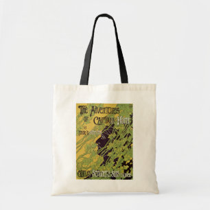 Vintage Art Nouveau-bok, Captain Horns äventyr Tygkasse