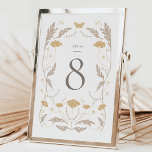 Vintage Art nouveau Bordsnummer-kort Bröllop Bordsnummer<br><div class="desc">Det här Bordsnumret från Samlingen i Bröllop visar en vacker blommigt för vintage som överträffar modern elegans. Anpassa den med dina detaljer enkelt och snabbt. Tryck helt enkelt på knappen "anpassa" för att ytterligare ordna om och formatera stil och placera texten.</div>