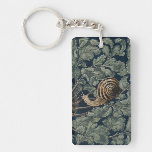 Vintage Art Nouveau Botanisk Snigel Antik (Framsidan)