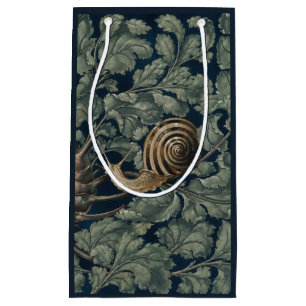Vintage Art Nouveau Botanisk Snigel Antik