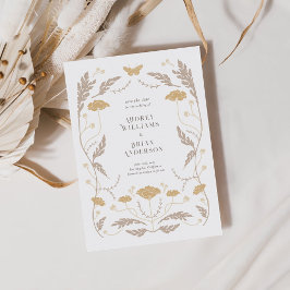 Vintage Art nouveau Bröllop spara datum-kort Datumet