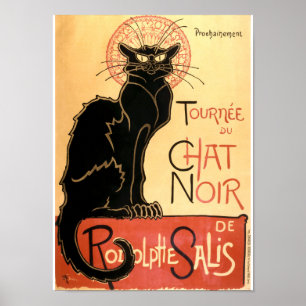 Vintage Art nouveau Cat av Théophile Steinlen Poster