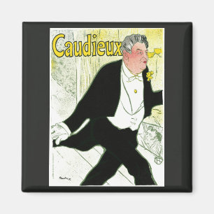 Vintage Art Nouveau, Caudieux av Toulouse Lautrec Magnet
