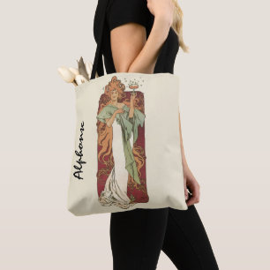 Vintage Art Nouveau, Champagne av Alphonse Mucha Tygkasse