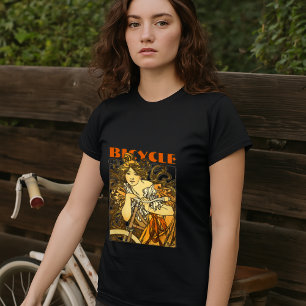 Vintage Art Nouveau cykelreklam av Alphonse Mucha T Shirt
