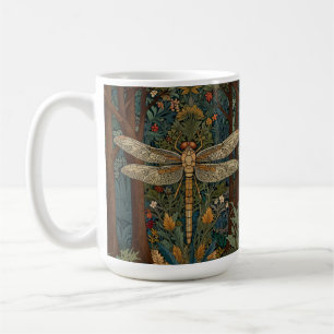 Vintage art nouveau dragonfly boho chic kaffemugg